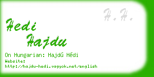 hedi hajdu business card